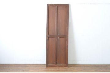 アンティーク建具　古い洋館の素朴な引き戸1枚(板戸)(R-064941)