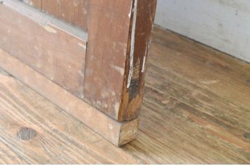 アンティーク建具　古い洋館の素朴な引き戸1枚(板戸)(R-064941)