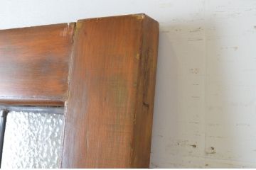イギリスアンティーク　凝ったデザインが空間のアクセントになるステンドグラスドア1枚(ガラス扉、建具、英国)(R-064944)