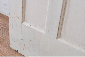 イギリス(英国)アンティーク!ペイント仕上げ限定!ステンドグラス入りの色ガラスペイントドア1枚(玄関ドア、玄関扉、建具)(R-064959)