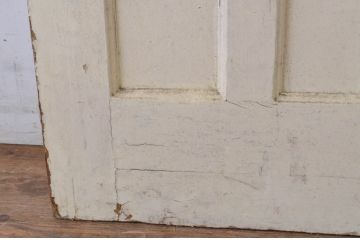 イギリス(英国)アンティーク!ペイント仕上げ限定!ステンドグラス入りの色ガラスペイントドア1枚(玄関ドア、玄関扉、建具)(R-064959)