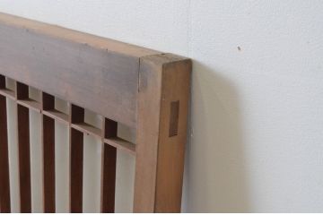 ビンテージ建具　組子入り　和の情緒溢れる書院戸1枚(フィックス窓、明り取り、明かり取り、ガラス戸、ヴィンテージ)(R-064970)