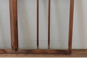 アンティーク建具　大正ロマン　どこか懐かしさを感じるガラス窓3枚セット(引き戸)(R-064971)