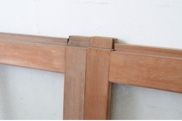 アンティーク建具　大正ロマン　どこか懐かしさを感じるガラス窓3枚セット(引き戸)(R-064971)