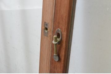 アンティーク建具　大正ロマン　どこか懐かしさを感じるガラス窓3枚セット(引き戸)(R-064971)