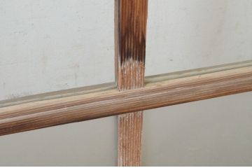 アンティーク建具　大正ロマンな雰囲気香るガラス窓3枚セット(引き戸、ガラス戸)(R-064973)