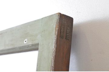 アンティーク建具　ペイント仕上げ限定　古い洋館で使われていた両開き窓と回転窓のセット(突き出し窓、ガラス扉、明かり取り、明り取り)(R-064975)