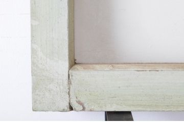 アンティーク建具　ペイント仕上げ限定　古い洋館で使われていた両開き窓と回転窓のセット(突き出し窓、ガラス扉、明かり取り、明り取り)(R-064975)