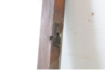 アンティーク建具　ペイント仕上げ限定　古い洋館で使われていた両開き窓と回転窓のセット(突き出し窓、ガラス扉、明かり取り、明り取り)(R-064975)