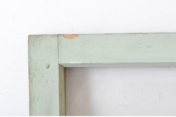 アンティーク建具　ペイント仕上げ限定　古い洋館で使われていた両開き窓と回転窓のセット(突き出し窓、ガラス扉、明かり取り、明り取り)(R-064978)