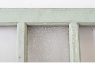 アンティーク建具　ペイント仕上げ限定　古い洋館で使われていた両開き窓と回転窓のセット(突き出し窓、ガラス扉、明かり取り、明り取り)(R-064978)