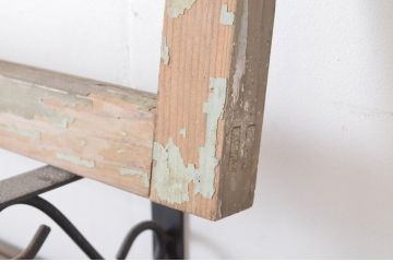 アンティーク建具　ペイント仕上げ限定　古い洋館で使われていた両開き窓と回転窓のセット(突き出し窓、ガラス扉、明かり取り、明り取り)(R-064978)