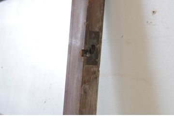 アンティーク建具　ペイント仕上げ限定　古い洋館で使われていた両開き窓と回転窓のセット(突き出し窓、ガラス扉、明かり取り、明り取り)(R-064978)