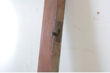 アンティーク建具　ペイント仕上げ限定　古い洋館で使われていた両開き窓と回転窓のセット(突き出し窓、ガラス扉、明かり取り、明り取り)(R-064979)