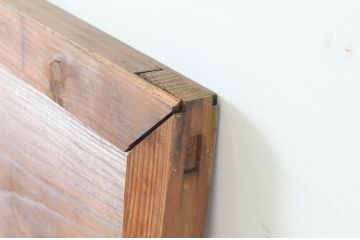 アンティーク建具　かわいい鳥のデザインが魅力!!和の風情が感じられる透かし彫り欄間2枚セット(明かり取り、明り取り)(R-064980)