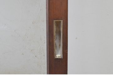 アンティーク建具　どこか懐かしい雰囲気香る横桟のガラス窓2枚セット(引き戸、ガラス戸)(R-064983)