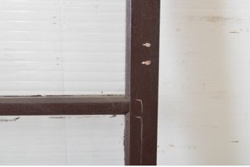 アンティーク建具　ペイント仕上げ限定　シンプルでどんなお部屋にも合わせやすいモールガラス窓1枚(引き戸、ガラス戸)(R-064985)