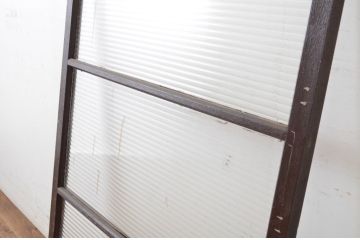 アンティーク建具　ペイント仕上げ限定　シンプルでどんなお部屋にも合わせやすいモールガラス窓1枚(引き戸、ガラス戸)(R-064985)