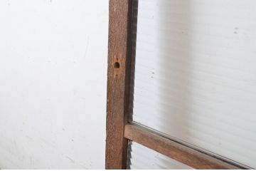 アンティーク建具　ペイント仕上げ限定　シンプルでどんなお部屋にも合わせやすいモールガラス窓1枚(引き戸、ガラス戸)(R-064985)