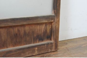 アンティーク建具　レトロな空間を引き立たせるガラス窓2枚セット(引き戸、ガラス戸)(R-064988)