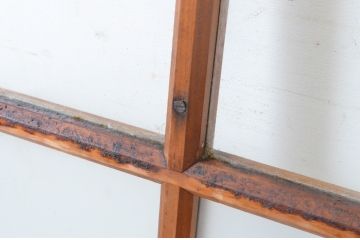 アンティーク建具　レトロな空間を引き立たせるガラス窓2枚セット(引き戸、ガラス戸)(R-064991)