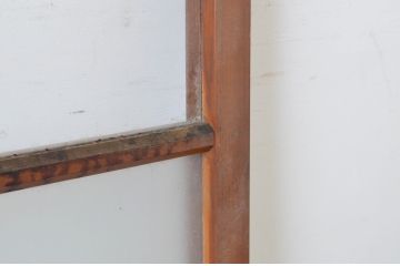アンティーク建具　レトロな空間を引き立たせるガラス窓2枚セット(引き戸、ガラス戸)(R-064991)
