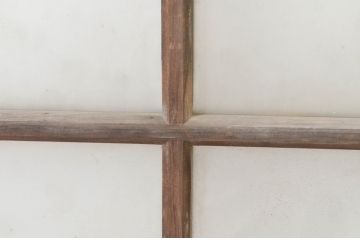 アンティーク建具　レトロな空間づくりにおすすめのガラス窓2枚セット(ガラス戸、引き戸)(R-064992)