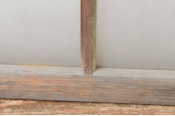 アンティーク建具　レトロな空間づくりにおすすめのガラス窓2枚セット(ガラス戸、引き戸)(R-064992)