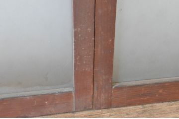 アンティーク建具　レトロな空間づくりにおすすめのガラス窓2枚セット(ガラス戸、引き戸)(R-064992)