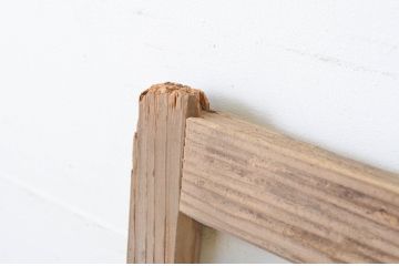 アンティーク建具　経年を感じる風合いが味わい深いガラス窓1枚(引き戸、ガラス戸)(R-064997)
