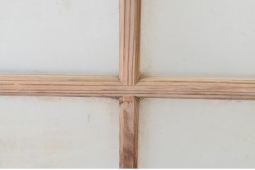 アンティーク建具　経年を感じる風合いが味わい深いガラス窓1枚(引き戸、ガラス戸)(R-064997)