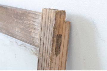 アンティーク建具　経年を感じる風合いが味わい深いガラス窓1枚(引き戸、ガラス戸)(R-064997)