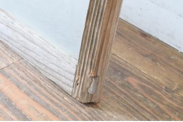 アンティーク建具　経年を感じる風合いが味わい深いガラス窓1枚(引き戸、ガラス戸)(R-064997)