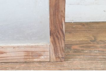アンティーク建具　経年を感じる風合いが味わい深いガラス窓1枚(引き戸、ガラス戸)(R-064997)