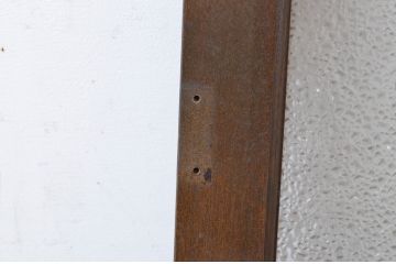 アンティーク建具　タモ材　シンプルながらも上質な造りが魅力的な明かり取り1枚(ガラス欄間、フィックス窓、明り取り)(R-065002)