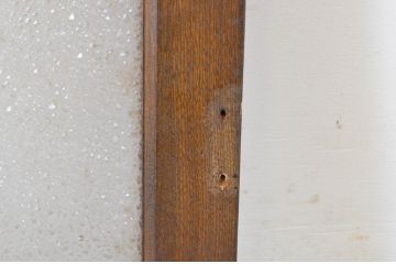 アンティーク建具　タモ材　シンプルながらも上質な造りが魅力的な明かり取り1枚(ガラス欄間、フィックス窓、明り取り)(R-065003)