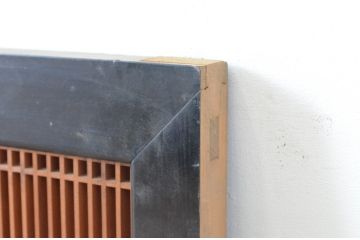 アンティーク建具　片面ガラス　上品な和の空間を演出する組子欄間1枚(明かり取り、明り取り、フィックス窓)(R-065004)