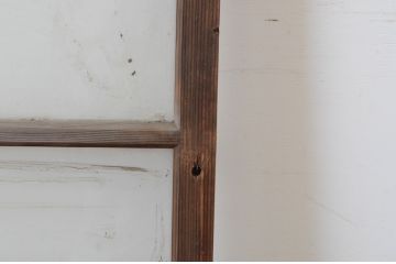 アンティーク建具　経年によって増した味わいが魅力的な横桟ガラス窓1枚(引き戸、ガラス戸)(R-065013)