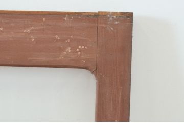 ビンテージ建具　シンプルでどんなお部屋にも合わせやすい大判ガラスの窓4枚セット(引き戸、ガラス戸、ヴィンテージ)(R-065017)