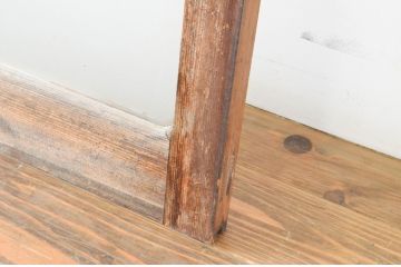 ビンテージ建具　シンプルでどんなお部屋にも合わせやすい大判ガラスの窓4枚セット(引き戸、ガラス戸、ヴィンテージ)(R-065017)