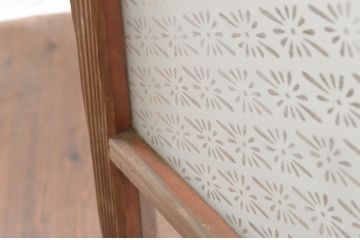 アンティーク建具　大正ロマン　ノスタルジックな雰囲気を醸し出すガラス窓2枚セット(ガラス戸、引き戸)(R-065025)