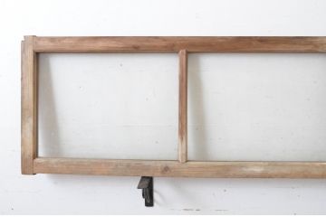 建具アンティーク　古い木味が魅力的な明り取り2枚セット(明かり取り、欄間)(R-065039)
