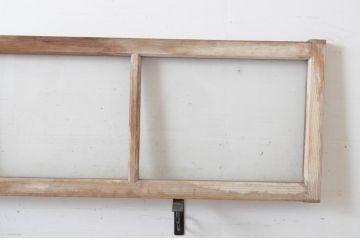 建具アンティーク　古い木味が魅力的な明り取り2枚セット(明かり取り、欄間)(R-065039)