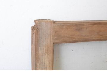 建具アンティーク　古い木味が魅力的な明り取り2枚セット(明かり取り、欄間)(R-065039)