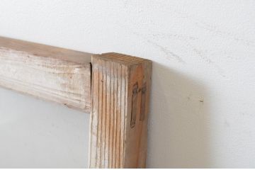建具アンティーク　古い木味が魅力的な明り取り2枚セット(明かり取り、欄間)(R-065039)