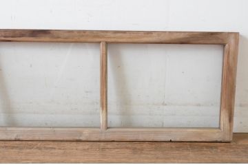 建具アンティーク　古い木味が魅力的な明り取り2枚セット(明かり取り、欄間)(R-065039)