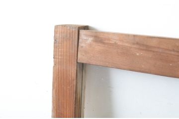建具アンティーク　古い木味が魅力的な明り取り2枚セット(明かり取り、欄間)(R-065039)