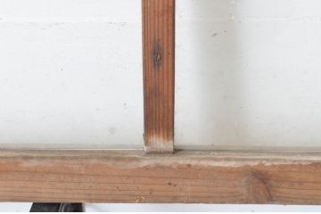 建具アンティーク　古い木味が魅力的な明り取り2枚セット(明かり取り、欄間)(R-065039)