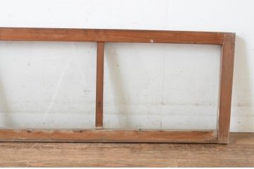 建具アンティーク　古い木味が魅力的な明り取り2枚セット(明かり取り、欄間)(R-065039)
