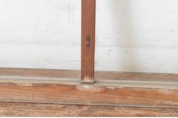 建具アンティーク　古い木味が魅力的な明り取り2枚セット(明かり取り、欄間)(R-065039)